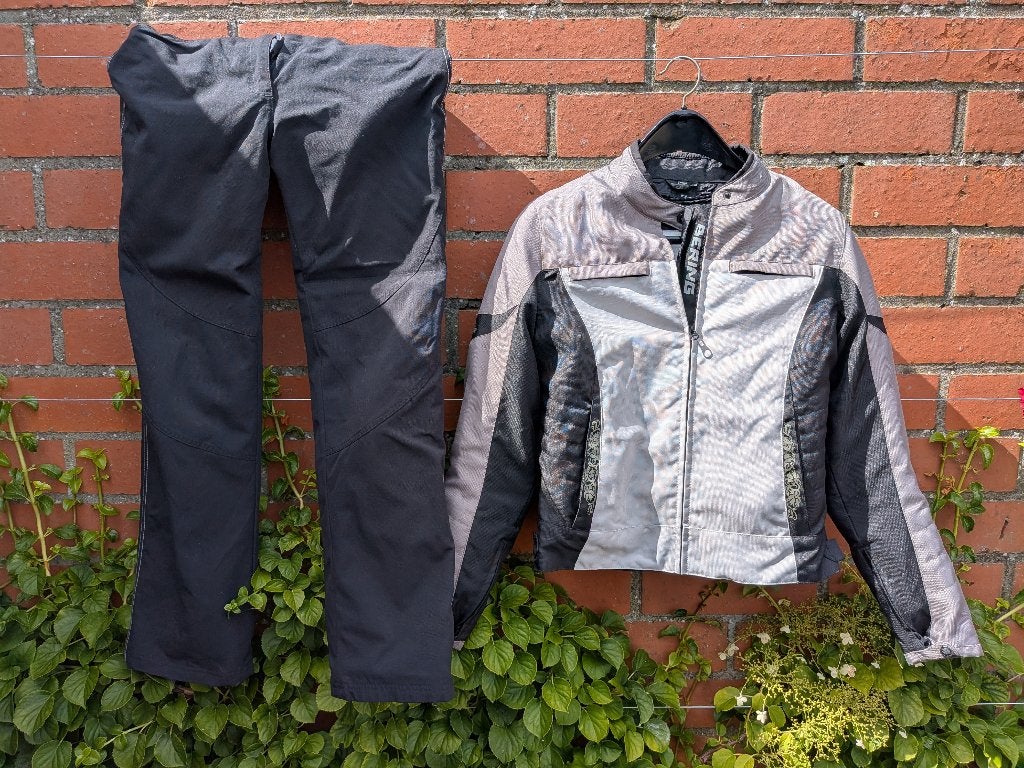 Combinaison de moto Bering Lady Twiny veste + pantalon EU 40, Motos, Seconde main, Enlèvement ou Envoi, Femmes, Combinaison