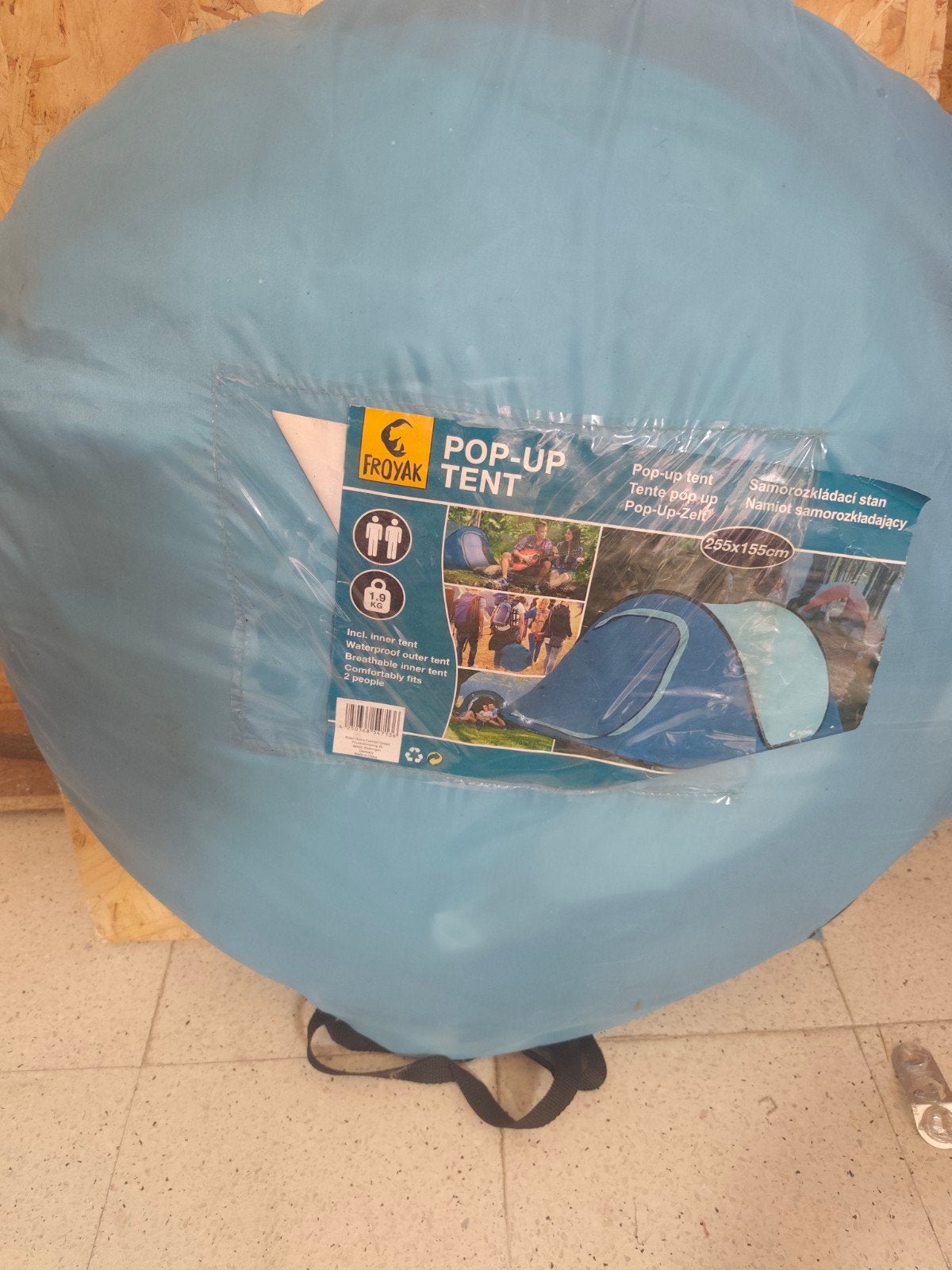 tente pop up, Ophalen