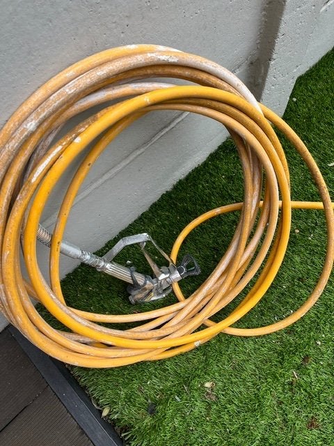 Te koop airless, Ophalen, Zo goed als nieuw, Verfspuit of Verfpomp