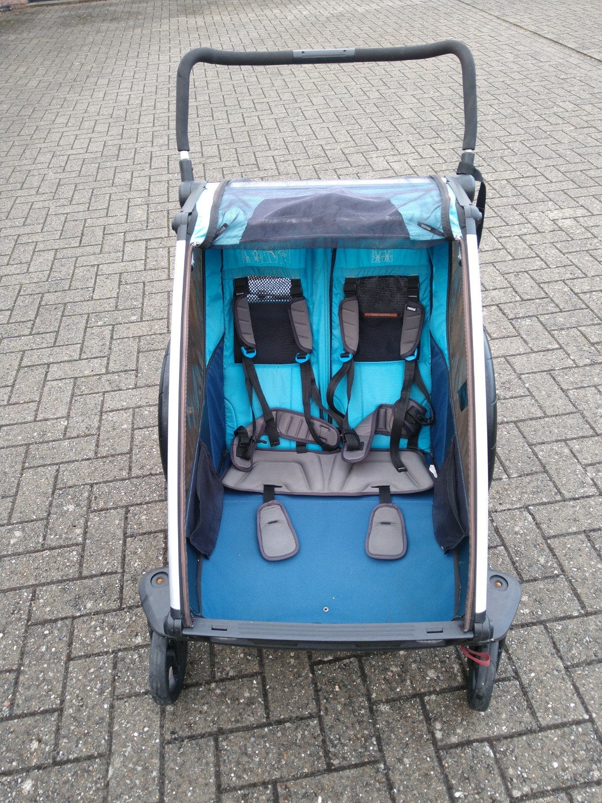 Thule Chariot Cross 2 Double fietskar, Ophalen, Gebruikt, Vering, Thule / Chariot