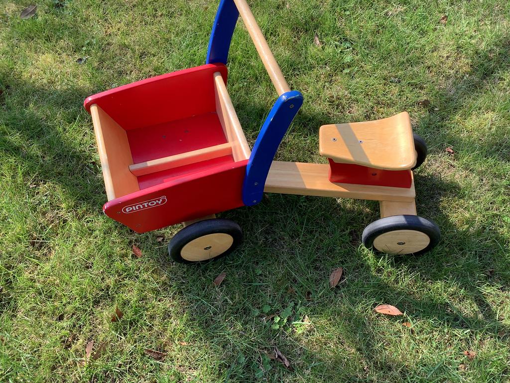 Houtenloop bakfiets  Pintoy (enkel ophalen), Ophalen, Zo goed als nieuw