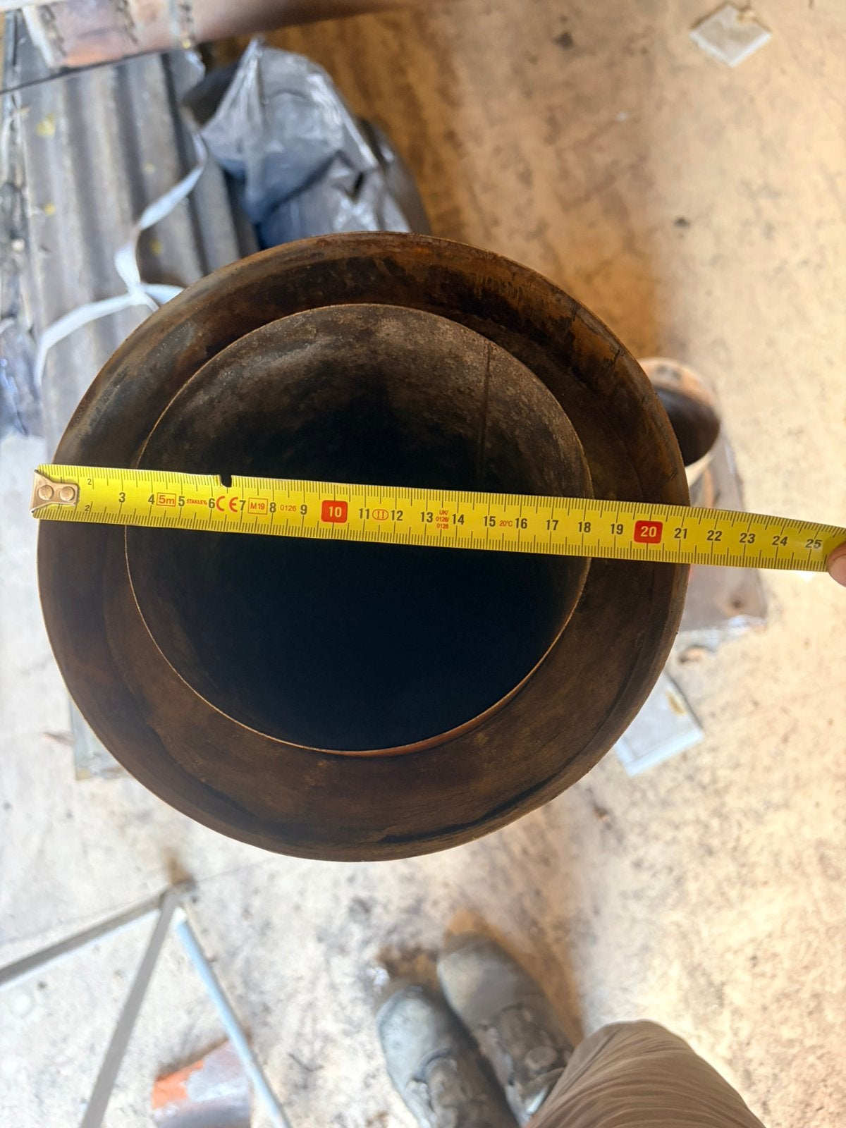 Inox schouwbuis, Doe-het-zelf en Bouw, Buizen en Afvoer, Ophalen, Zo goed als nieuw, Inox