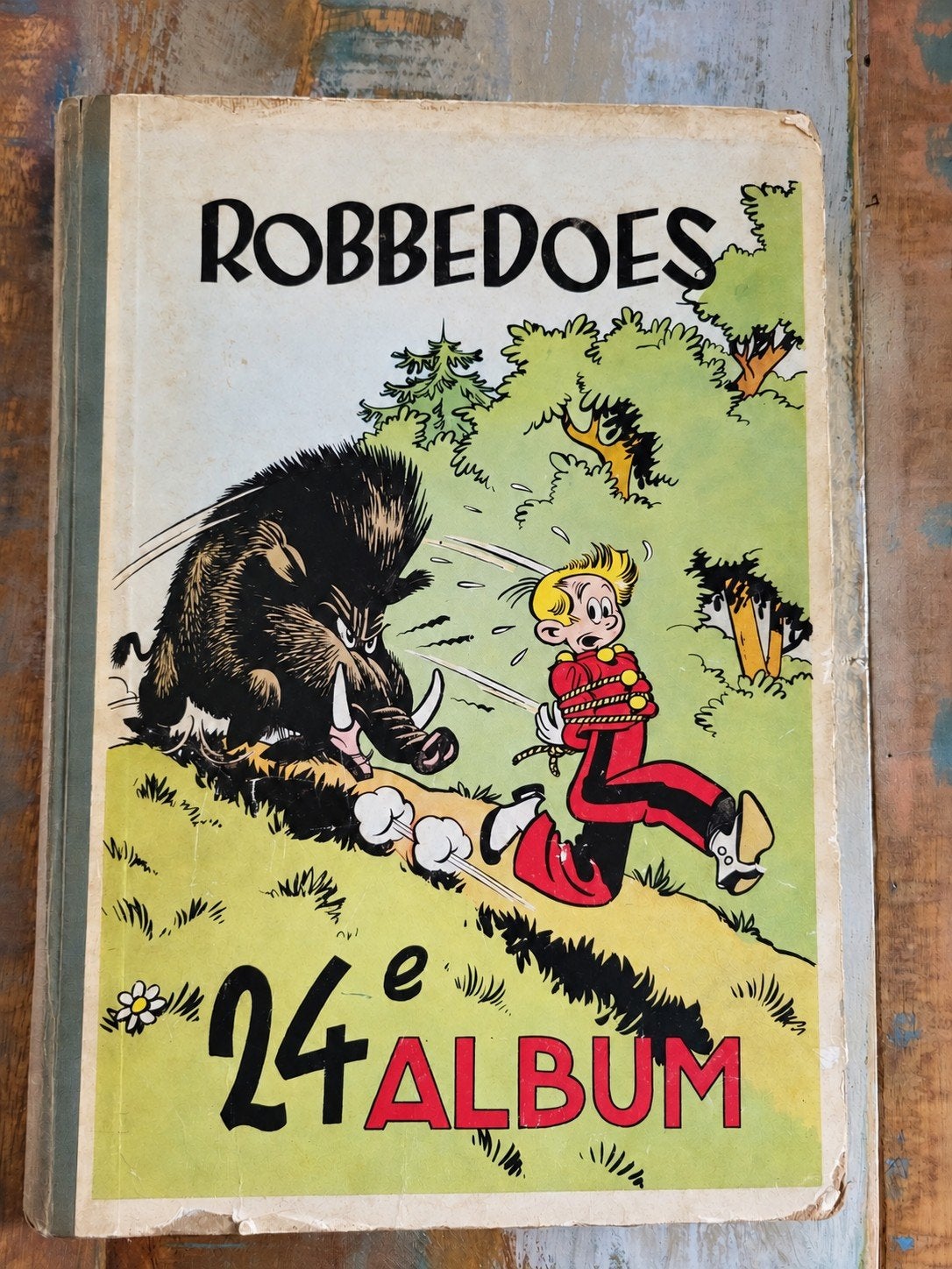 Robbedoes 24e album (1948) – compleet – nummers 418 t/m 430, Boeken, Ophalen of Verzenden, Gelezen
