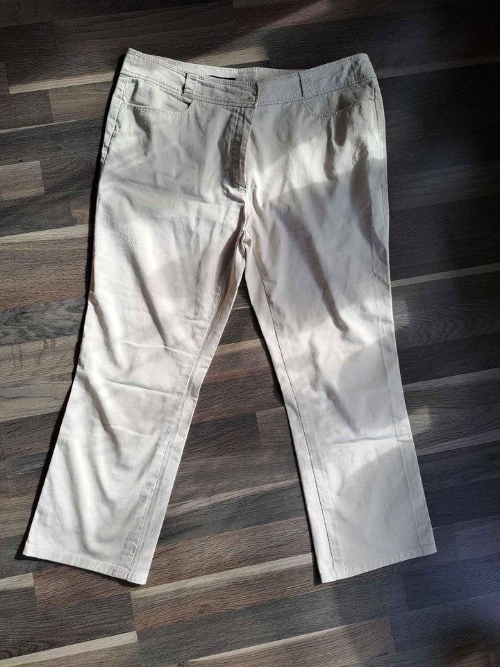 Taifun, Gerry Weber, lichte broek, 7/8, mt 44, Beige, Ophalen of Verzenden, Zo goed als nieuw, Taifun