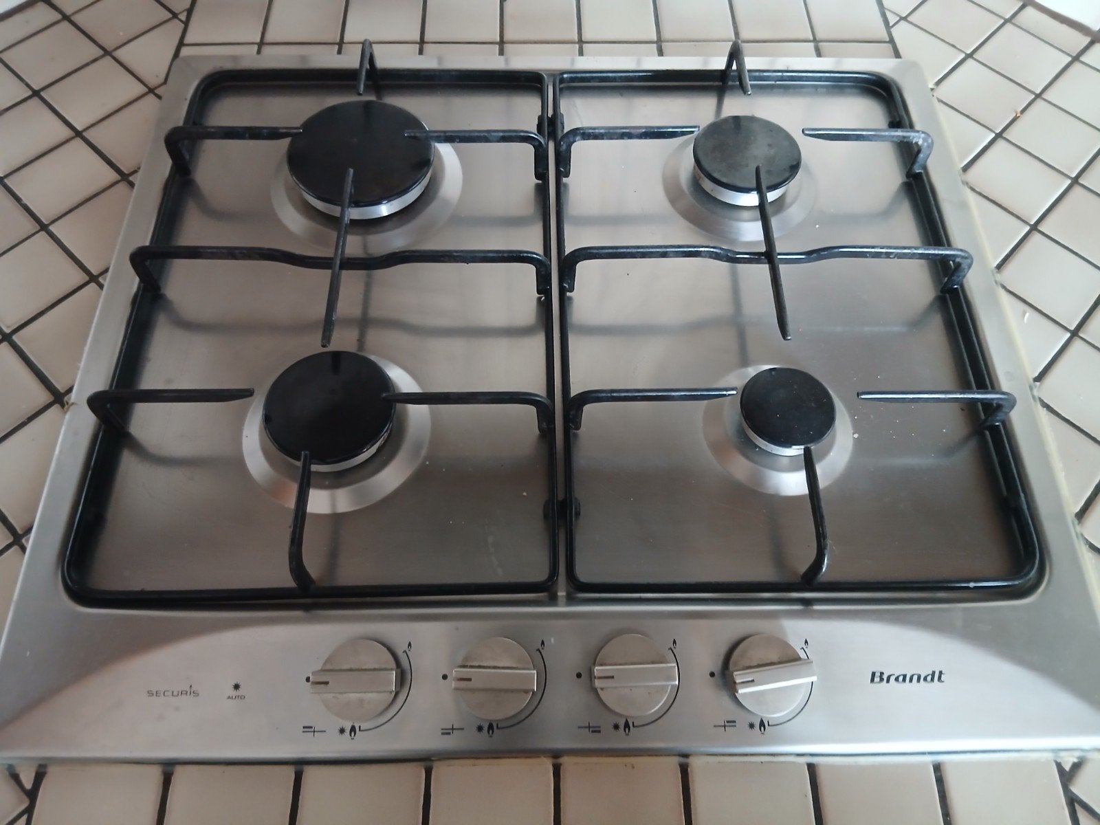 Gas kookplaat Brandt, Ophalen, Gas