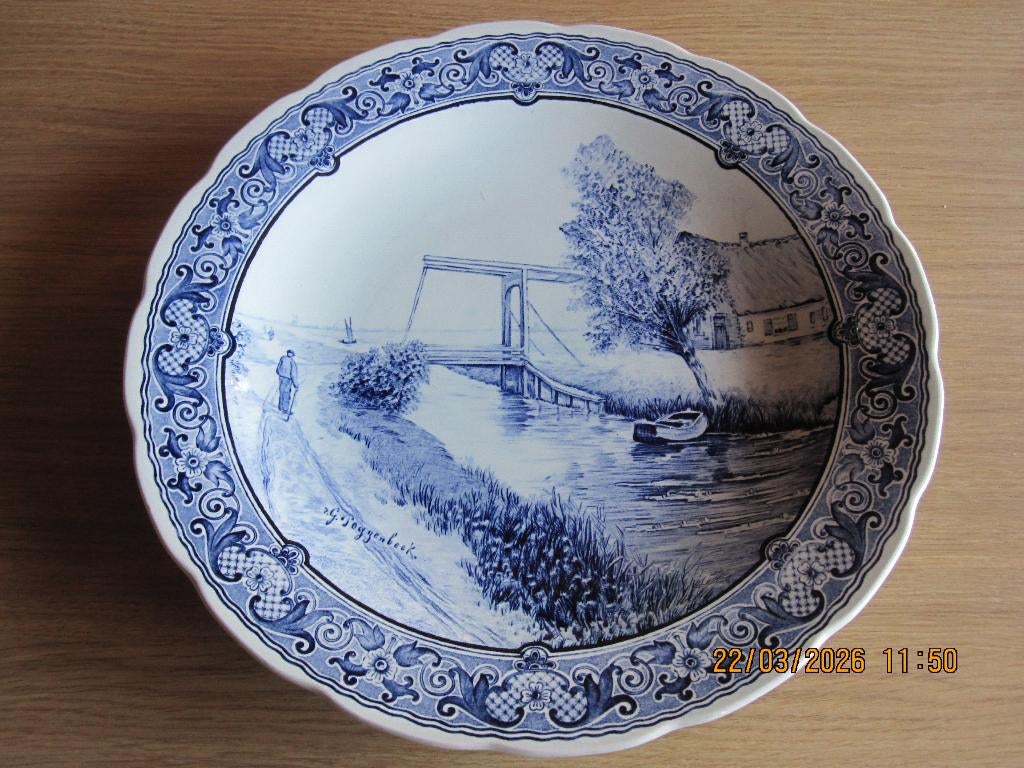 Delfts blauw bord (30 cm), Ophalen of Verzenden