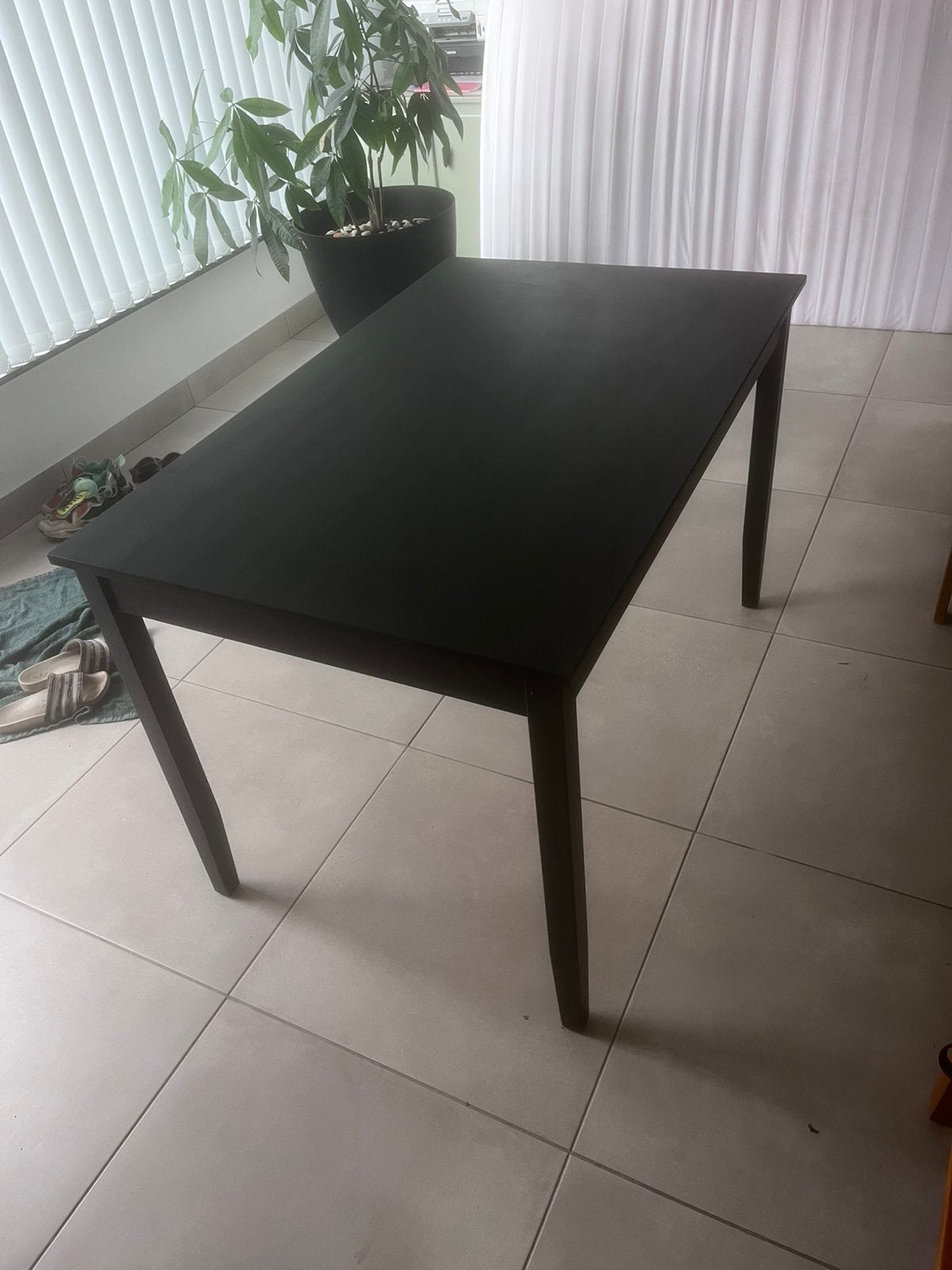 IKEA Lerhamn tafel zwart, Ophalen, Gebruikt