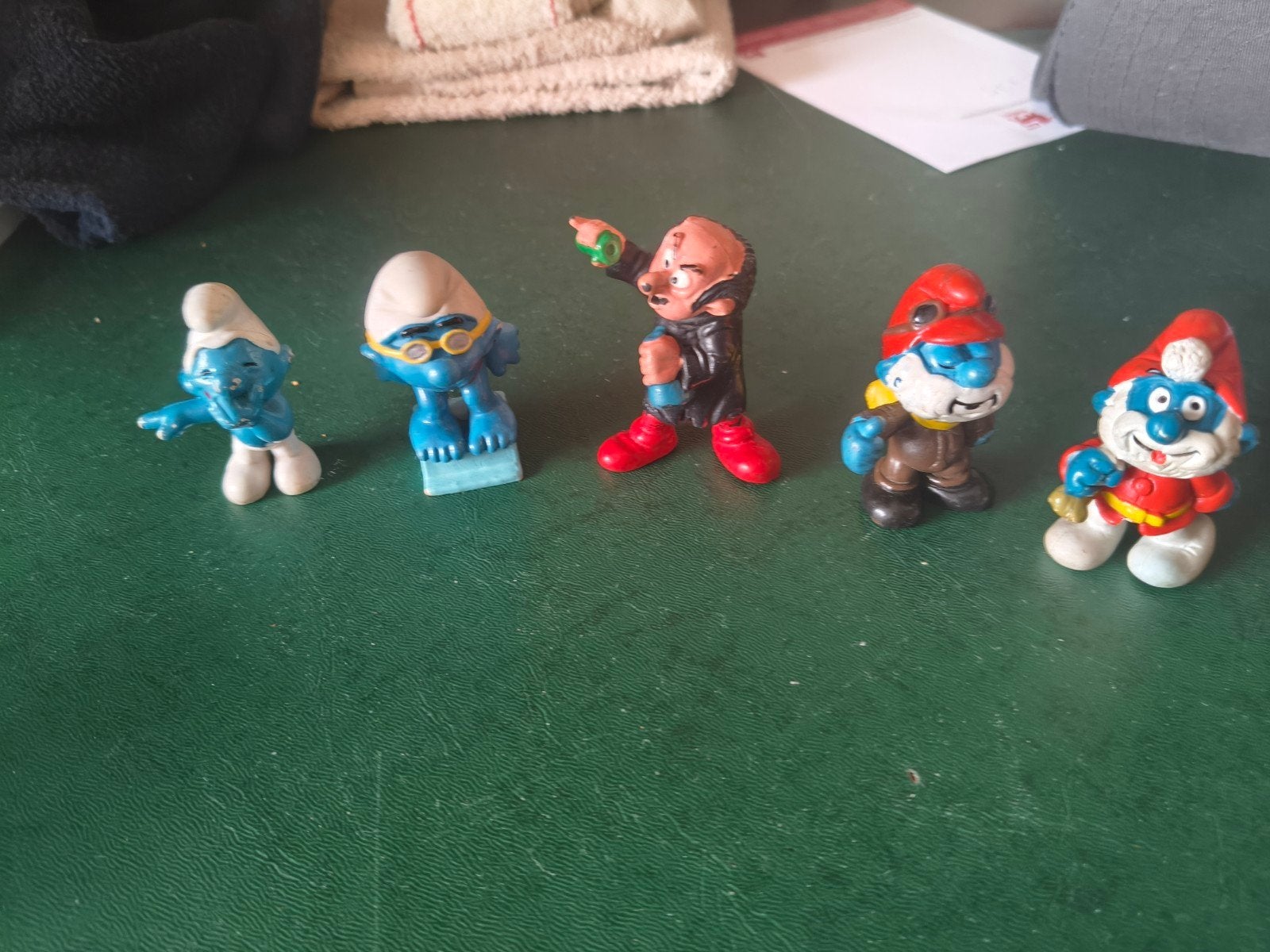 smurfen figuren, Ophalen