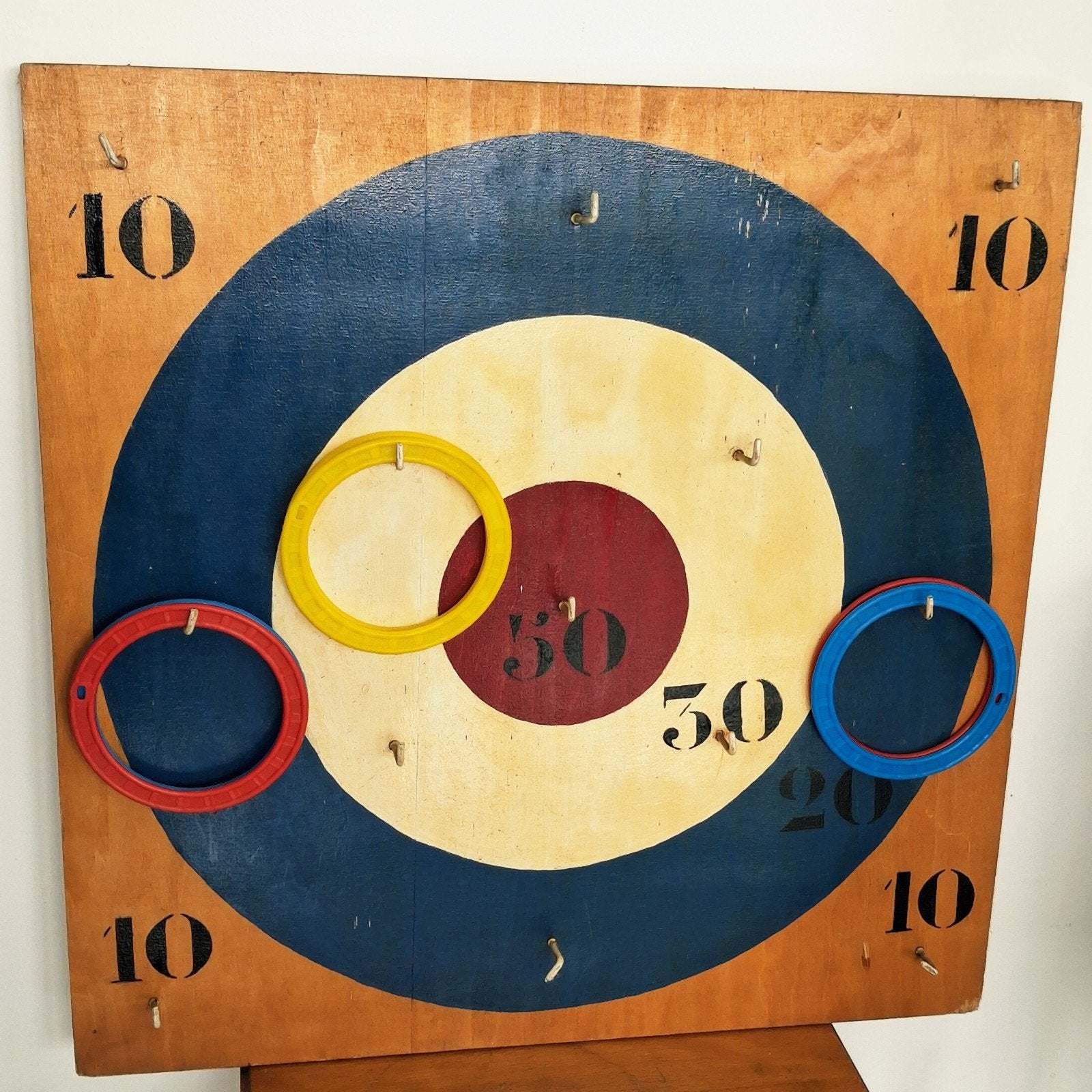Jeu de café vintage, jeu de lancer avec des anneaux, Enlèvement ou Envoi