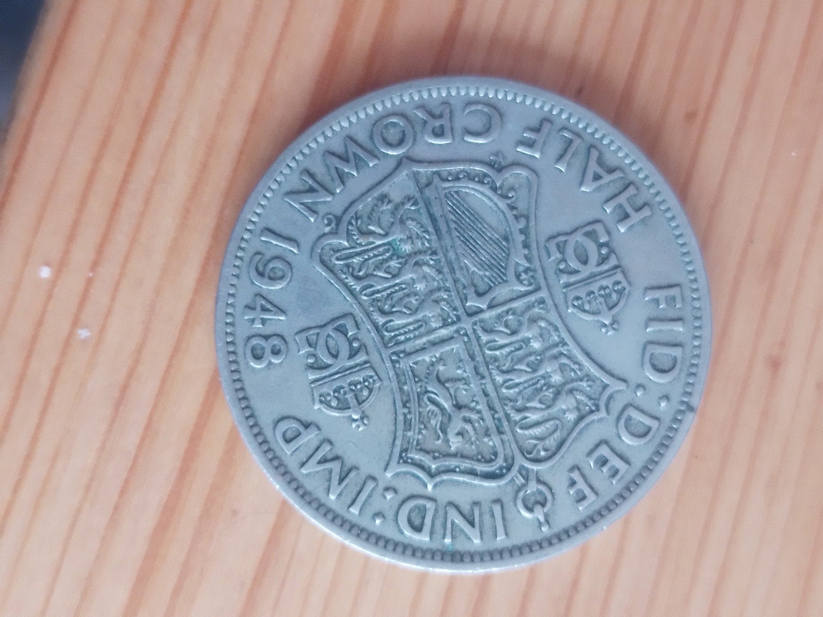 1948 half crown uk, Ophalen