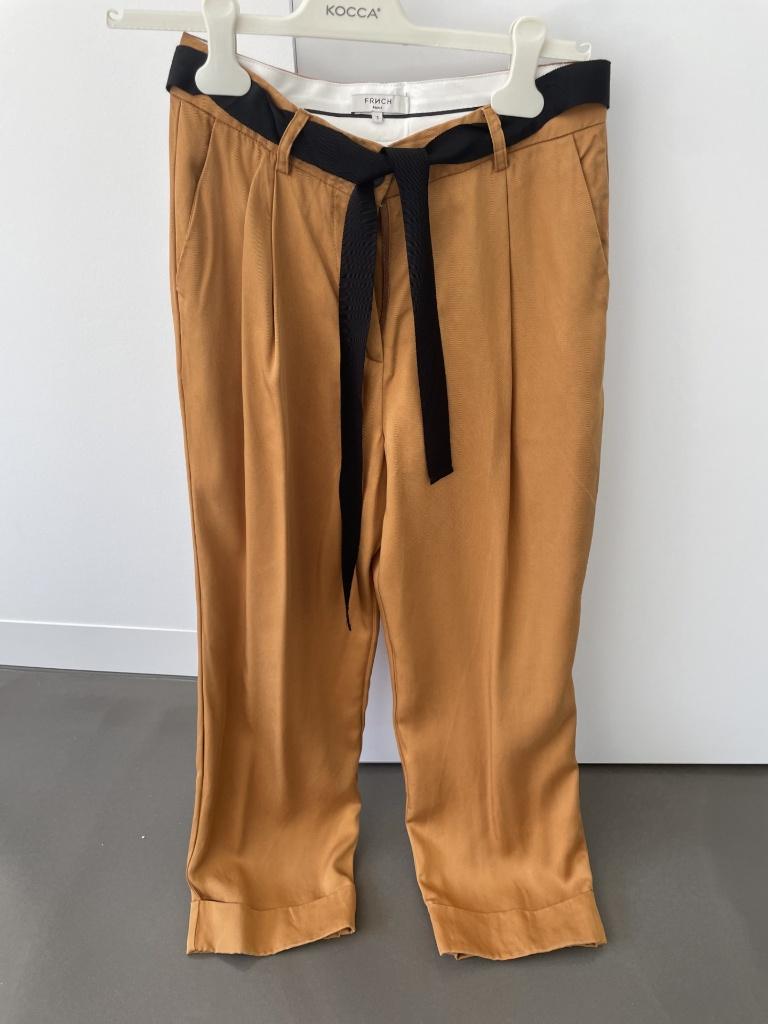 Oker broek van French maat S, Geel, Ophalen of Verzenden, Zo goed als nieuw, Maat 36 (S)