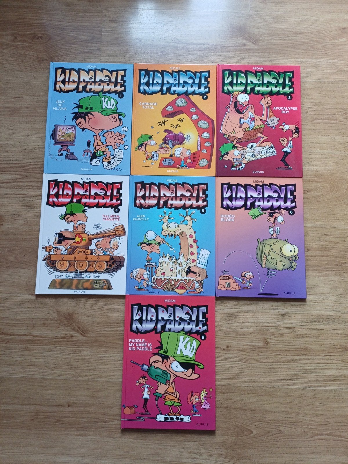 bd Kid Paddle 1 tot 6 + 8, Boeken, Ophalen of Verzenden