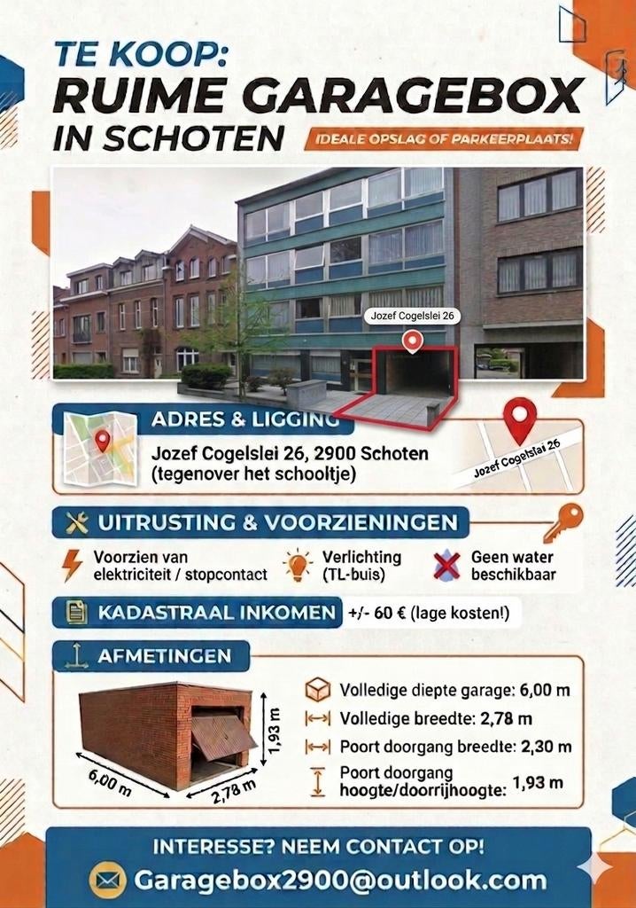 Garagebox, Immo