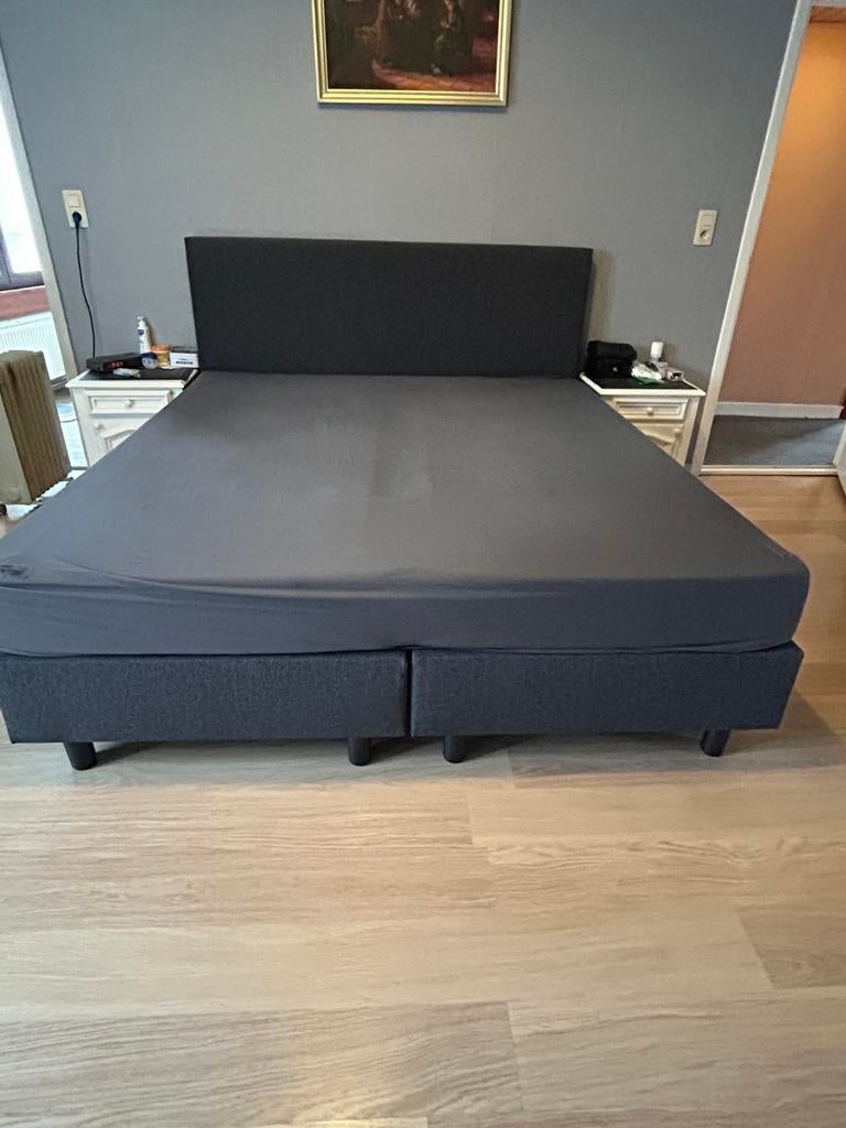 Boxspring, Ophalen, Tweepersoons, Zo goed als nieuw, 180 cm