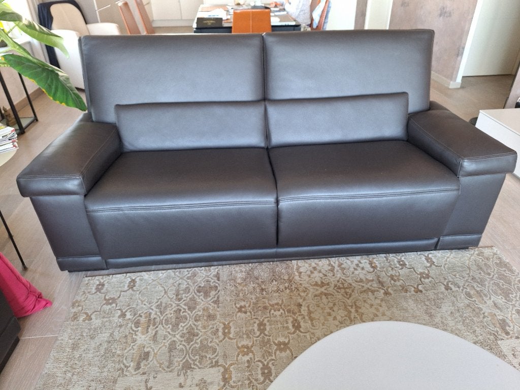 salon, Maison & Meubles, Canapés | Salons, Moins de 75 cm, Klassiek, Enlèvement, Cuir