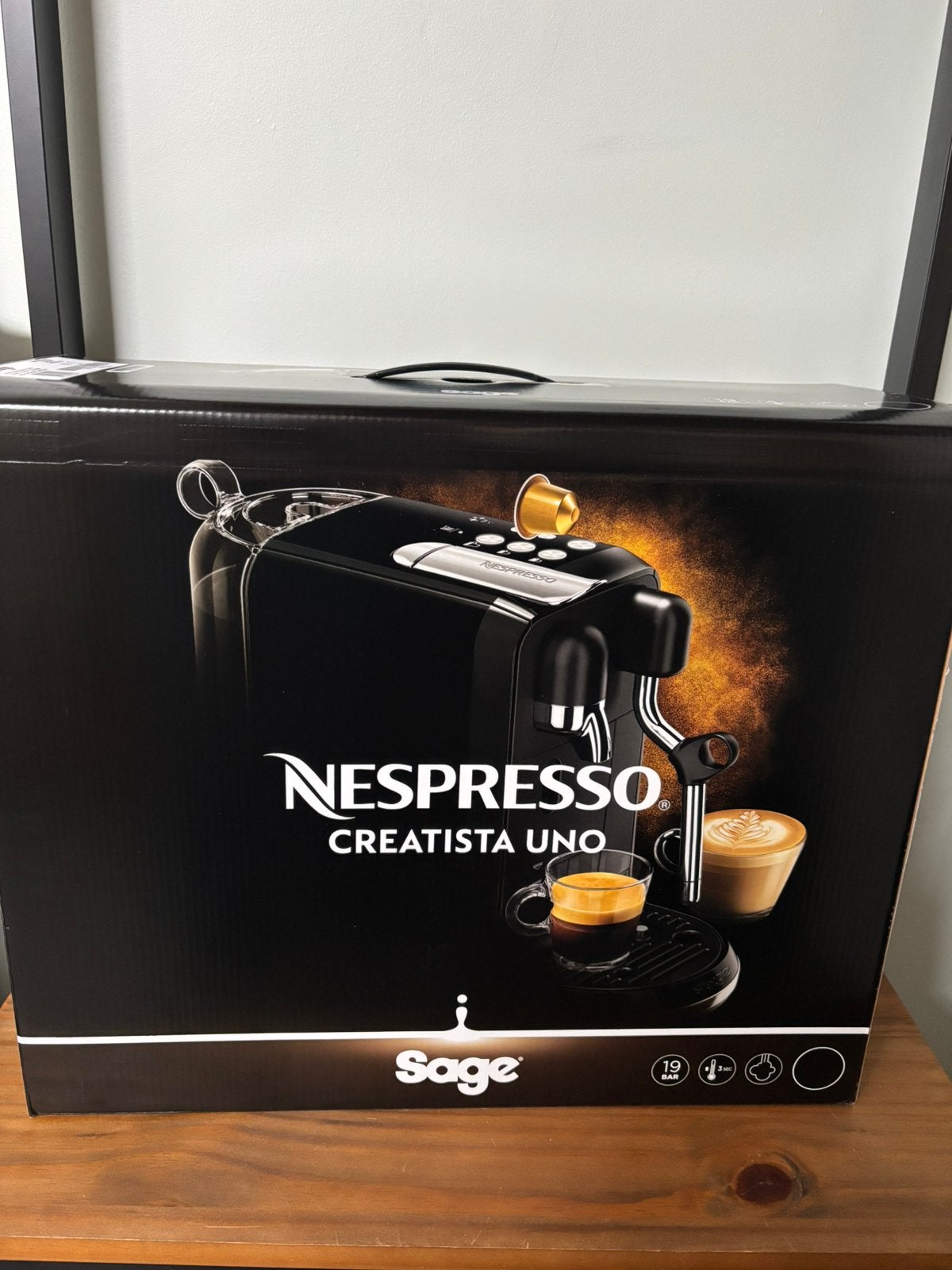 Nespresso Creatista Uno koffietoestel - nieuw, Ophalen, Koffiepads en cups, 4 tot 10 kopjes, Afneembaar waterreservoir