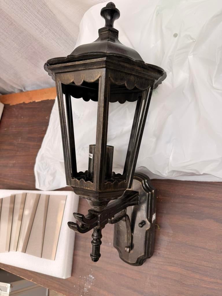Rustieke wandlamp, Tuin en Terras, Buitenverlichting, Ophalen, Zo goed als nieuw, Led