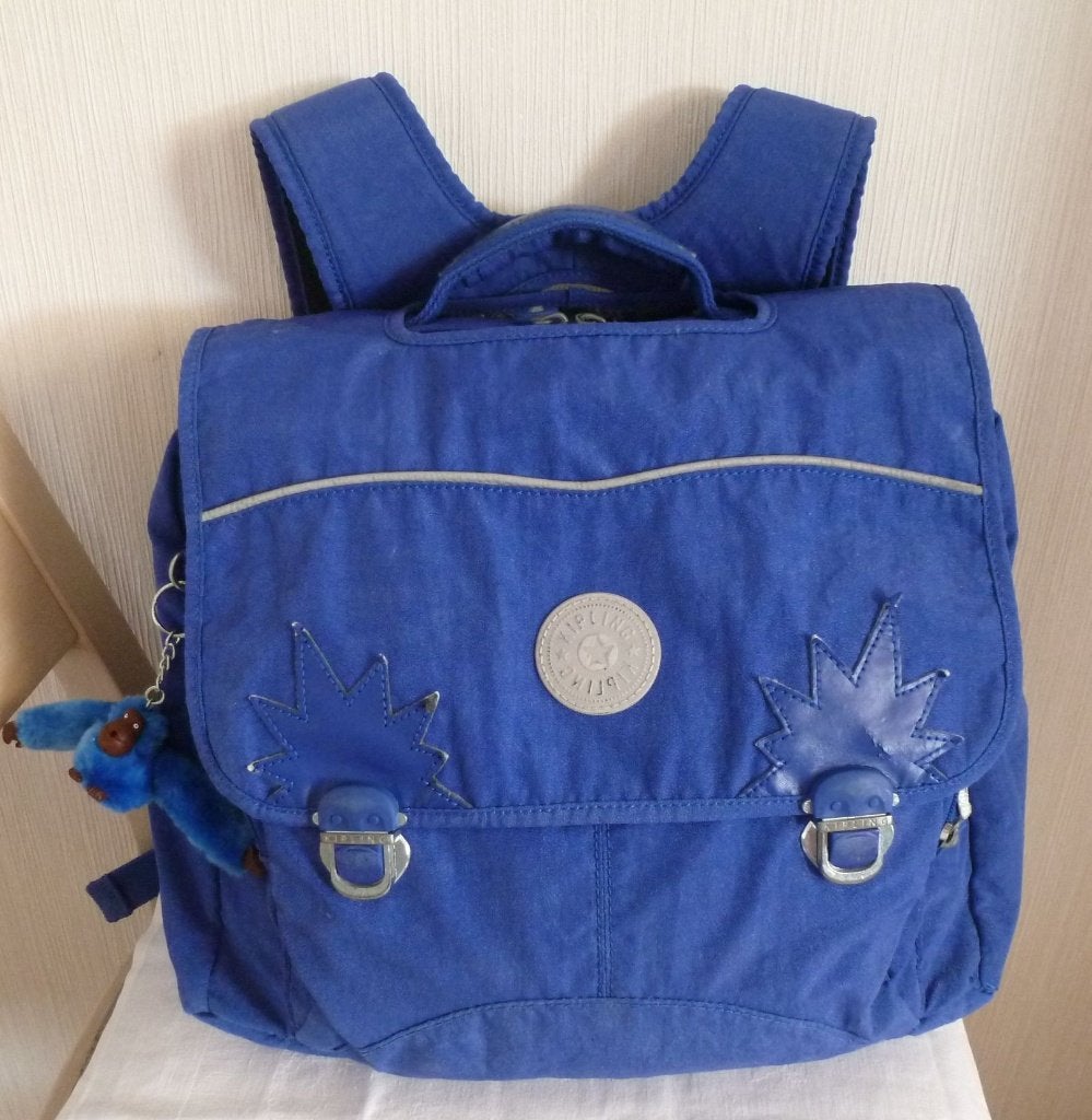 Kipling mallette "iniko" 5 à 12 ans + singe, Bijoux, Sacs & Beauté, Sacs | Cartables, Utilisé, Porte-documents ou Cartable, 40 à 50 cm