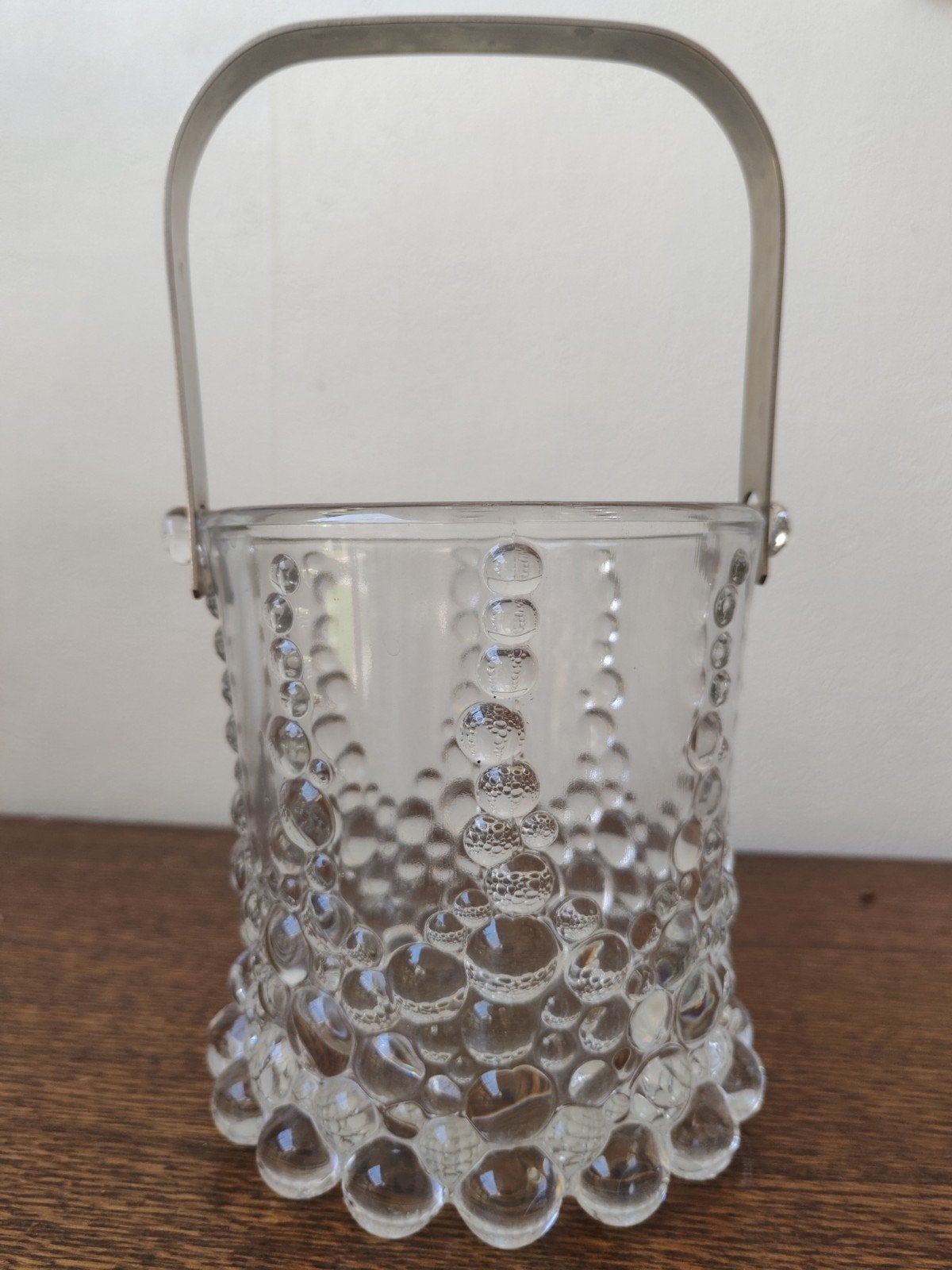 vintage Walther Glas Bolero seau à glace en verre bullé, Enlèvement