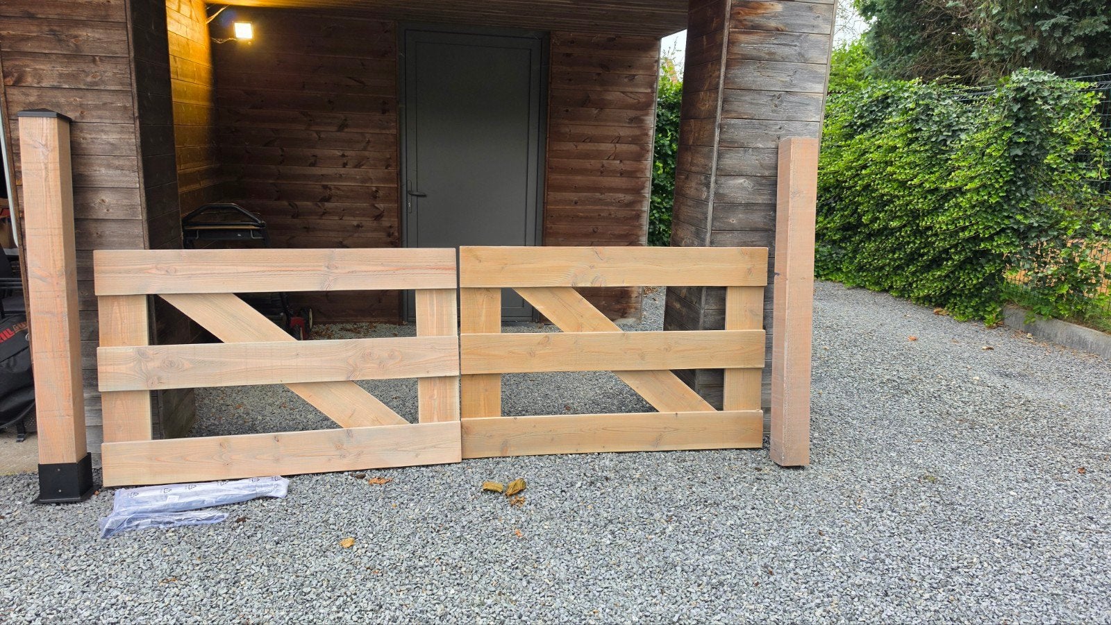 Hoevestijl poort 3m., Tuin en Terras, Ophalen