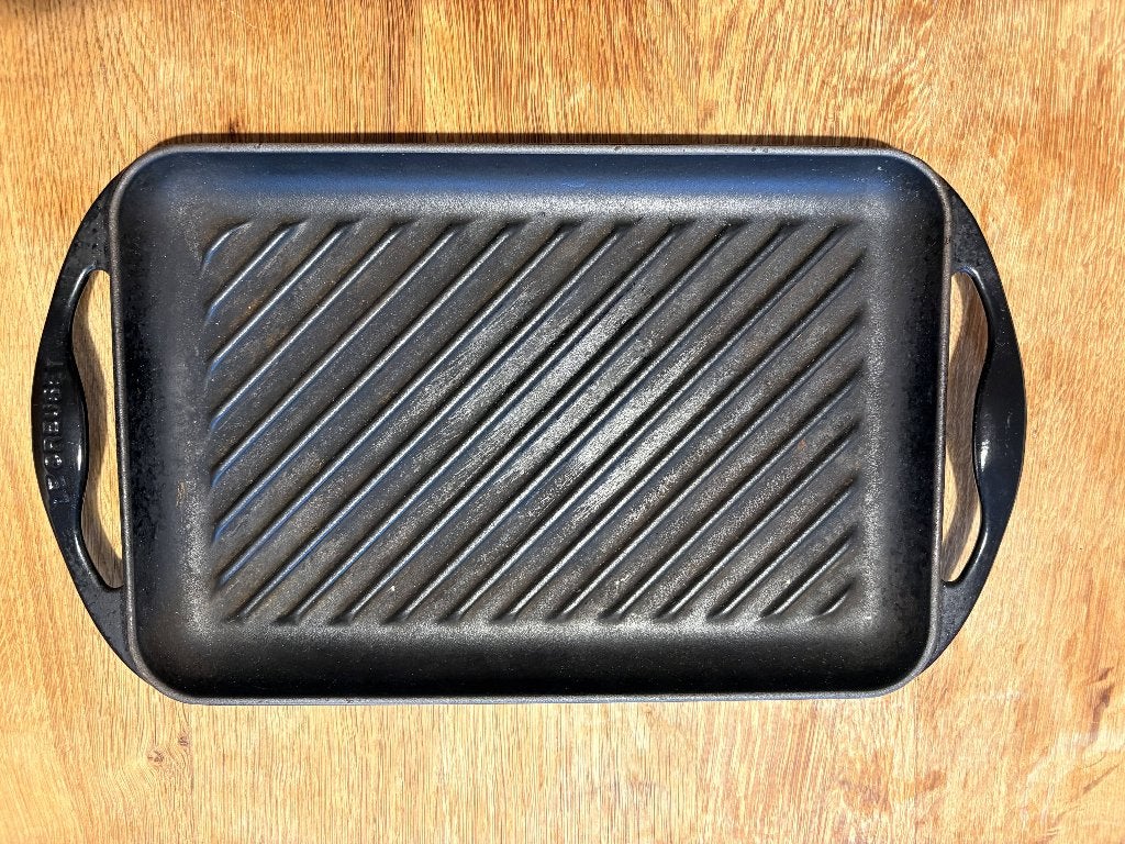 Assiette à griller/poêle à griller en fonte Le Creuset — 15€, Le Creuset, Comme neuf, Enlèvement, Compatible induction