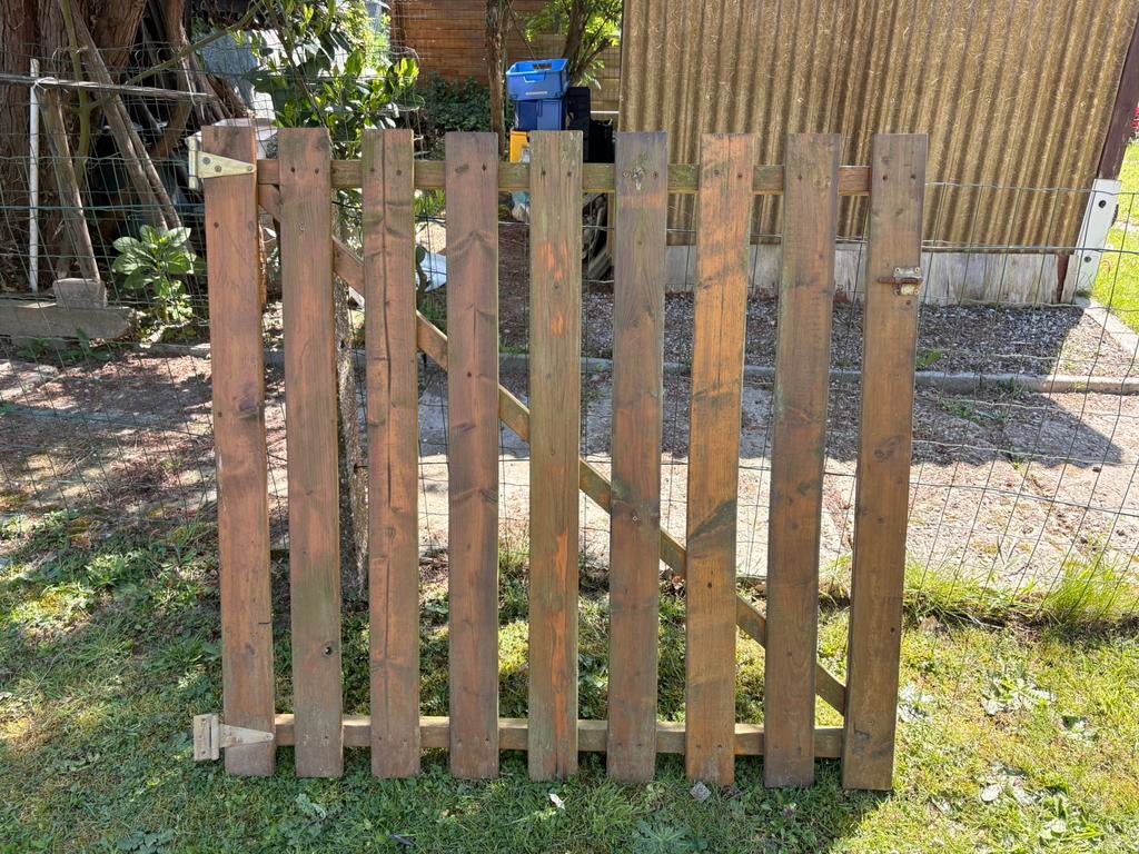 Houten poortje, Tuin en Terras, Ophalen, Gebruikt, Hout, Tuinhek