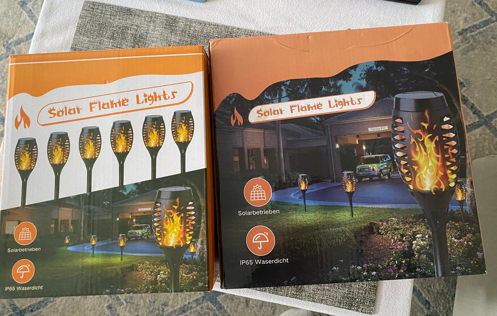 Lampes solaires flamme jardin, Jardin & Terrasse, Enlèvement ou Envoi, Comme neuf