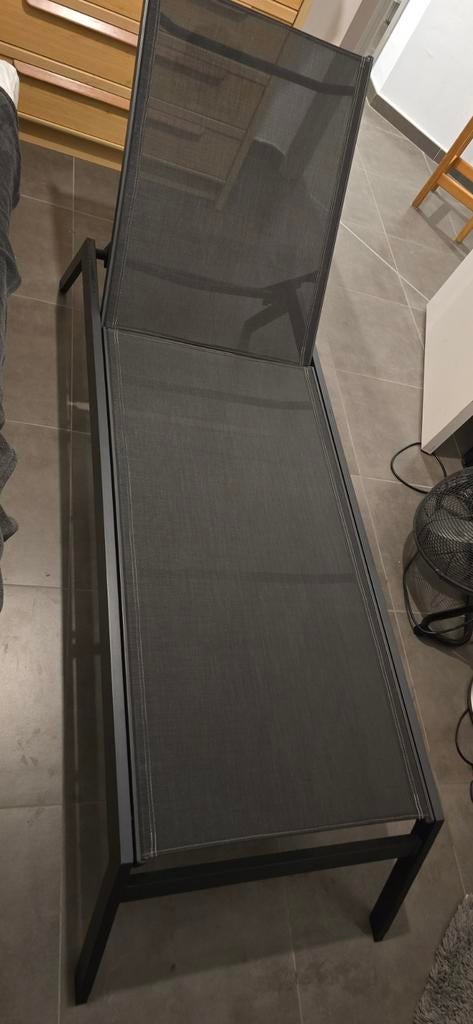 Modern Aluminium Ligbed – Verstelbaar – Antraciet, Tuin en Terras, Ophalen, Aluminium, Verstelbaar