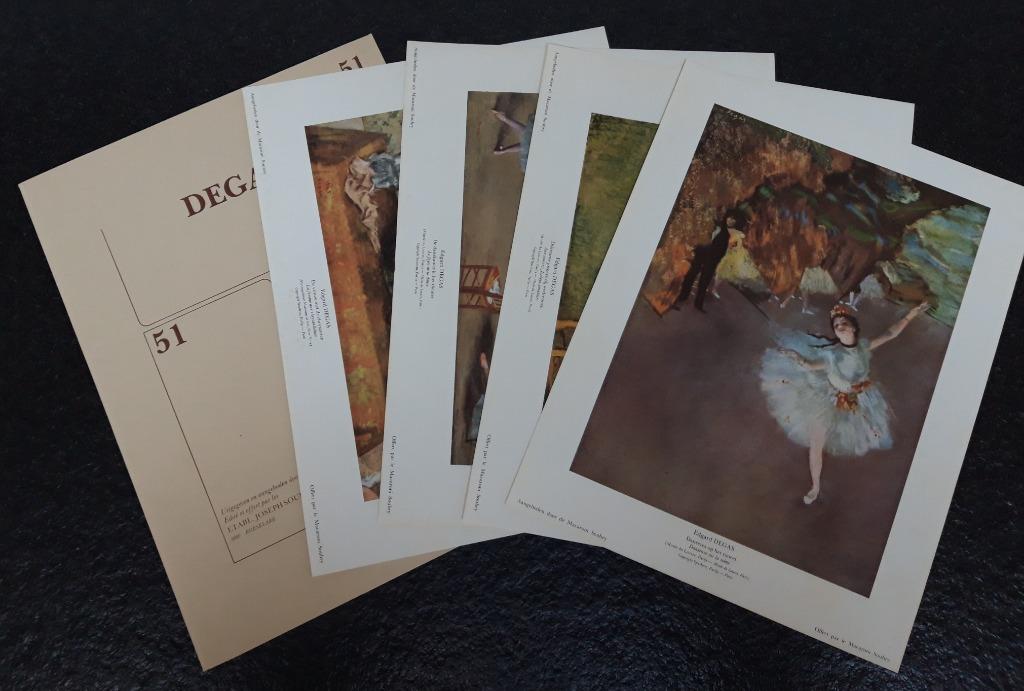 Degas - reproducties (4 stuks), Verzenden, Zo goed als nieuw, Schilder- en Tekenkunst