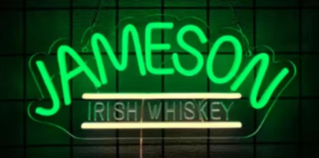 LED lamp neon stijl Jameson (38.5x18cm), Ophalen of Verzenden, Nieuw