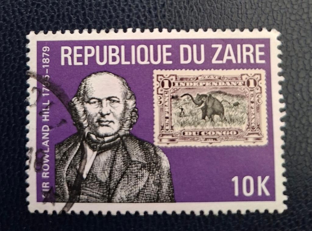 Tampon Zaïre OBP 1003, tamponné., Enlèvement ou Envoi, Affranchi