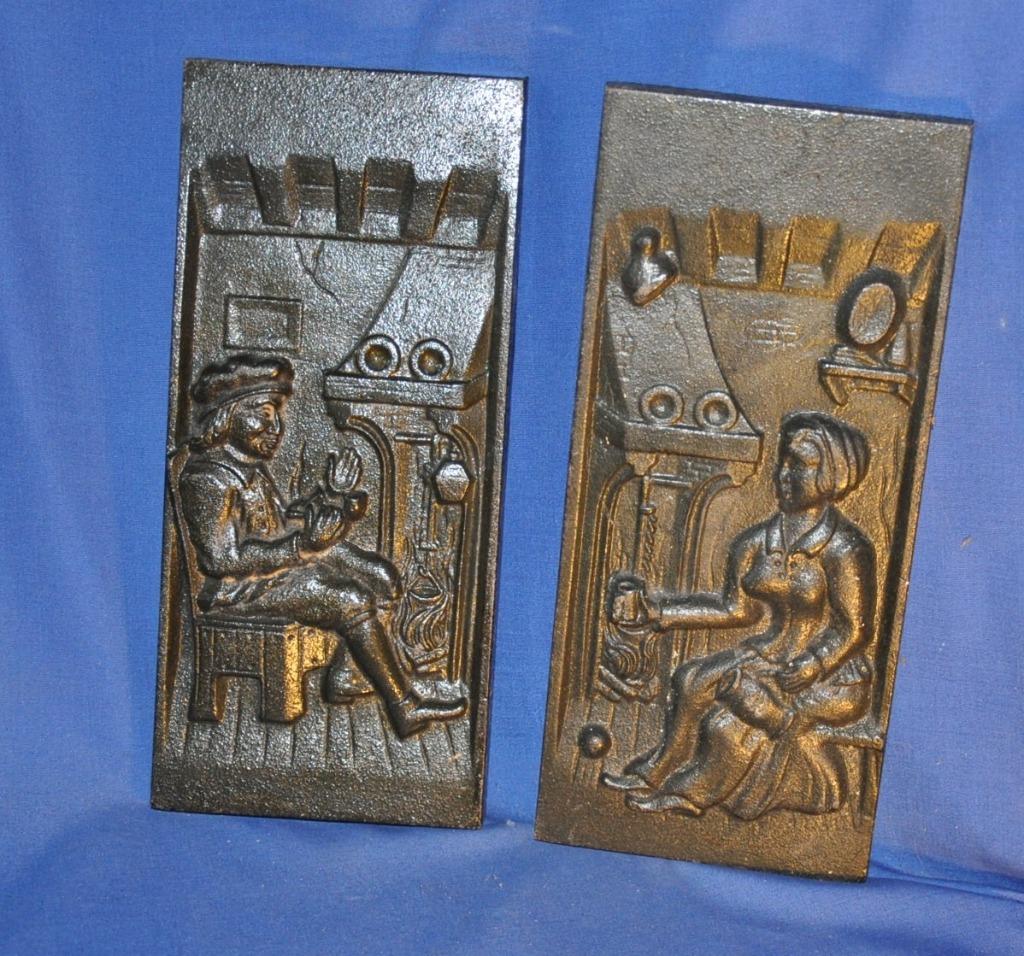 deux plaques murale en fonte, Enlèvement ou Envoi, Comme neuf