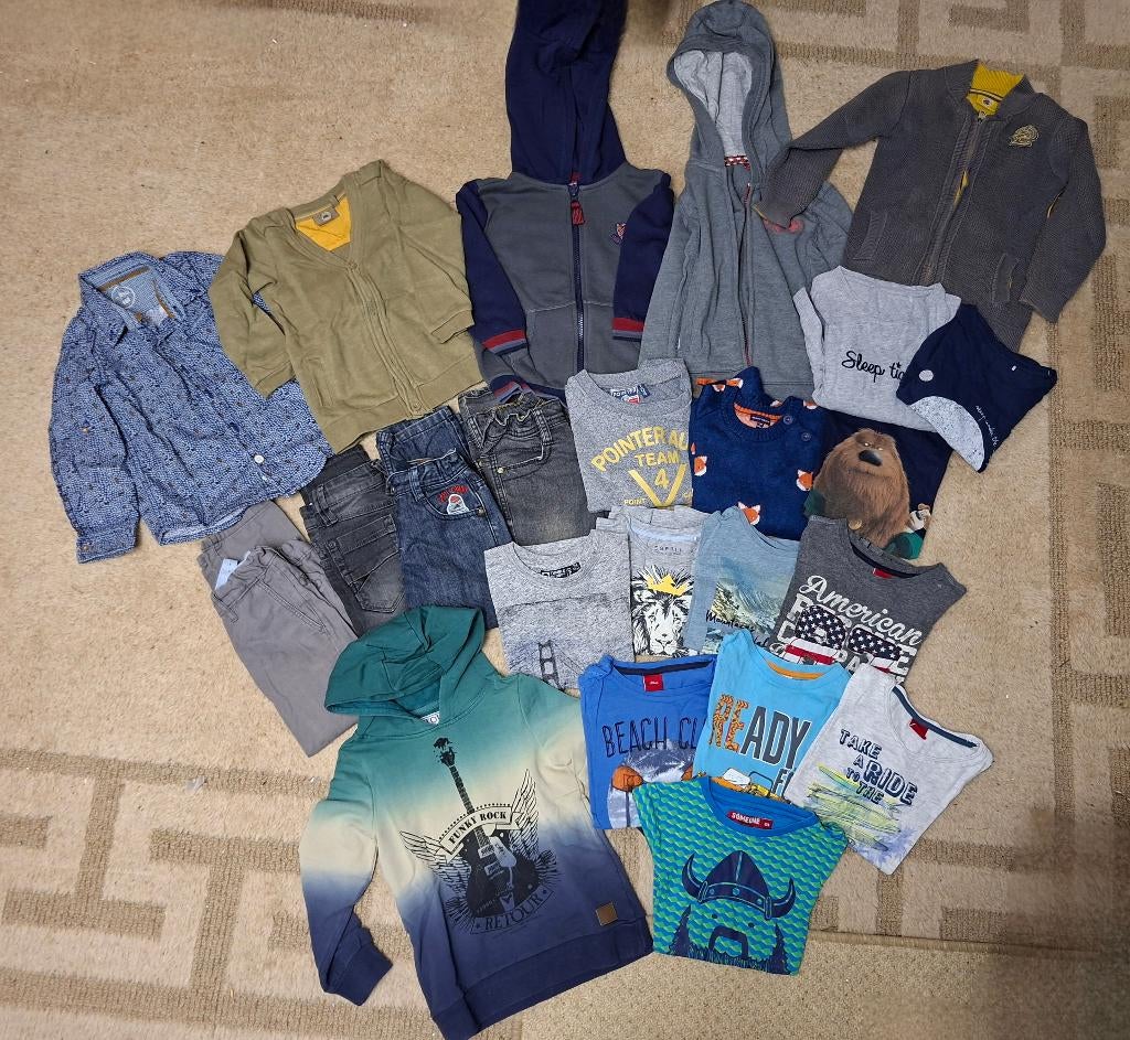 Pakket kleding jongens maat 104, Enlèvement ou Envoi, Comme neuf, Taille 104