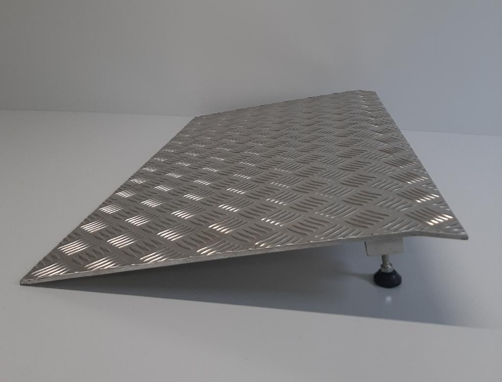 Aluminium Oprijplaat Rolstoel/Scooter met Stelvoeten, Ophalen of Verzenden, Nieuw, Aluminium