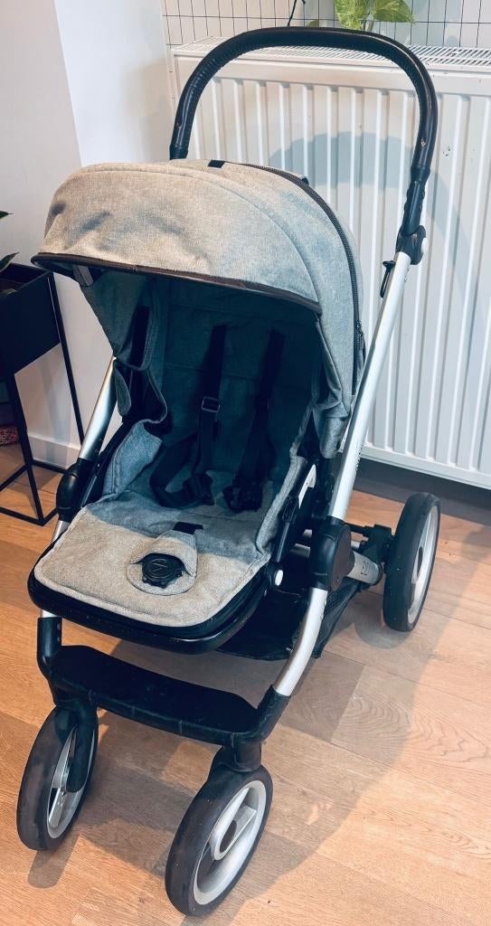 Buggy Mutsy Evo - Wieg + Stoel + Adapters voor Maxi-Cosi, Enlèvement, Utilisé, Autres marques, Protection de pluie