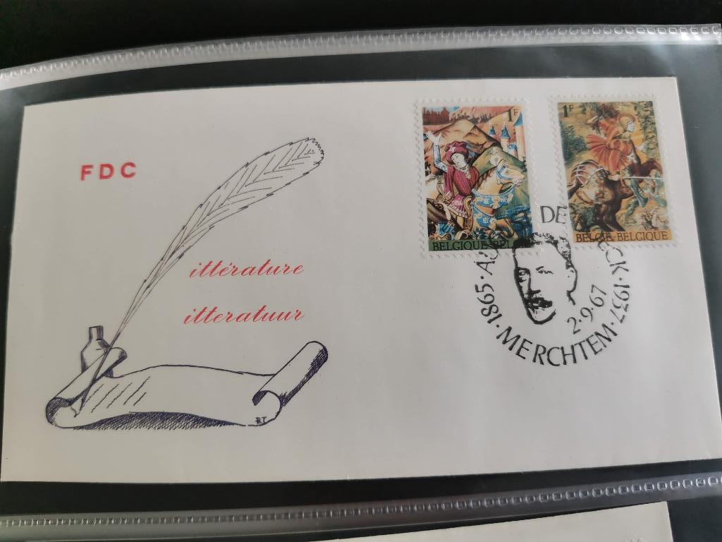 Belgique 1967 - FDC Literature, August De Boeck, Merchtem, Enlèvement ou Envoi, Affranchi, Avec enveloppe, Oblitération 1er jour