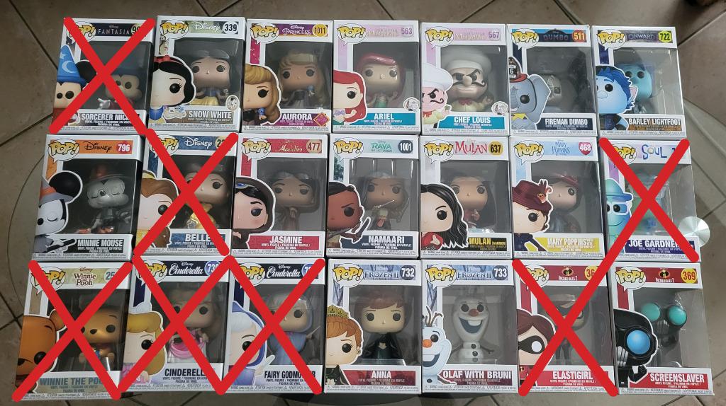 Lot figurines Funko Pop (PRIX EN DESCRIPTION), Ophalen, Zo goed als nieuw, Overige typen