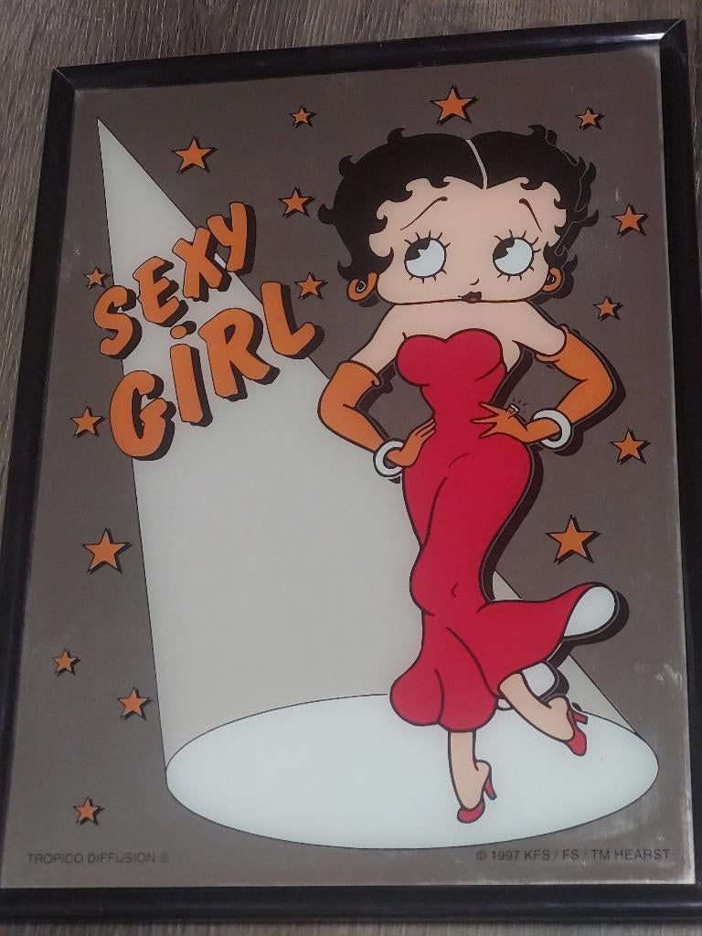 MIRROIR BETTY BOOP vintage tropico diffusion 1997, Collections, Enlèvement ou Envoi, Comme neuf, Film, Autres types