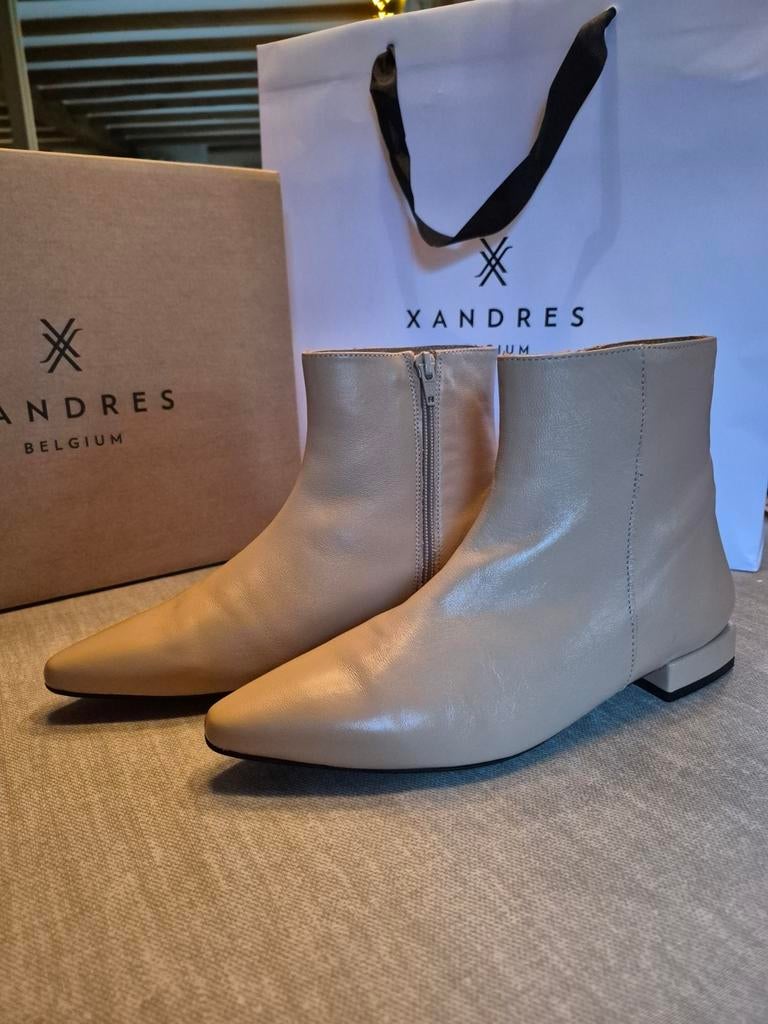 Xandres, Boots Sienna, kleur bear, mt 38 NIEUW, Kleding | Dames, Schoenen, Ophalen, Beige, Lage of Enkellaarzen, Nieuw