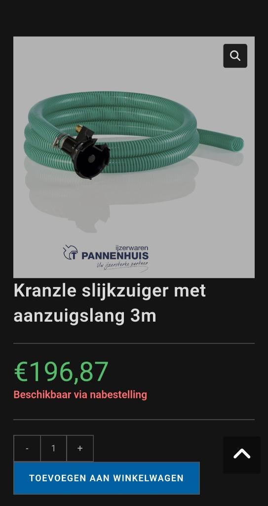 Hogedrukreiniger slibzuiger d12 koppeling, Tuin en Terras, Ophalen of Verzenden, Nieuw, Met regelbare waterdruk