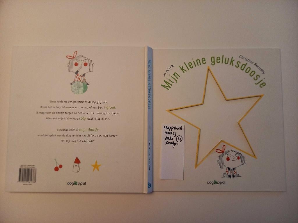Flapjesboek kleine geluksdoosje vanaf 3J dikke blaadjes, Livre à déplier, à toucher ou à découvrir, Enlèvement ou Envoi, Jo Witek