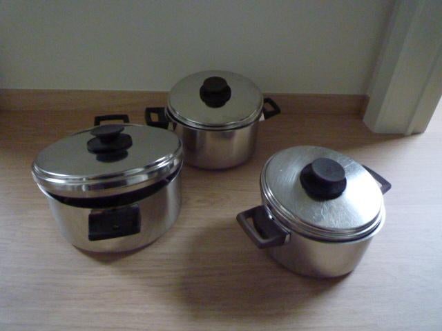 2 kookpotten Demeyere, Ophalen, Gebruikt, Inox