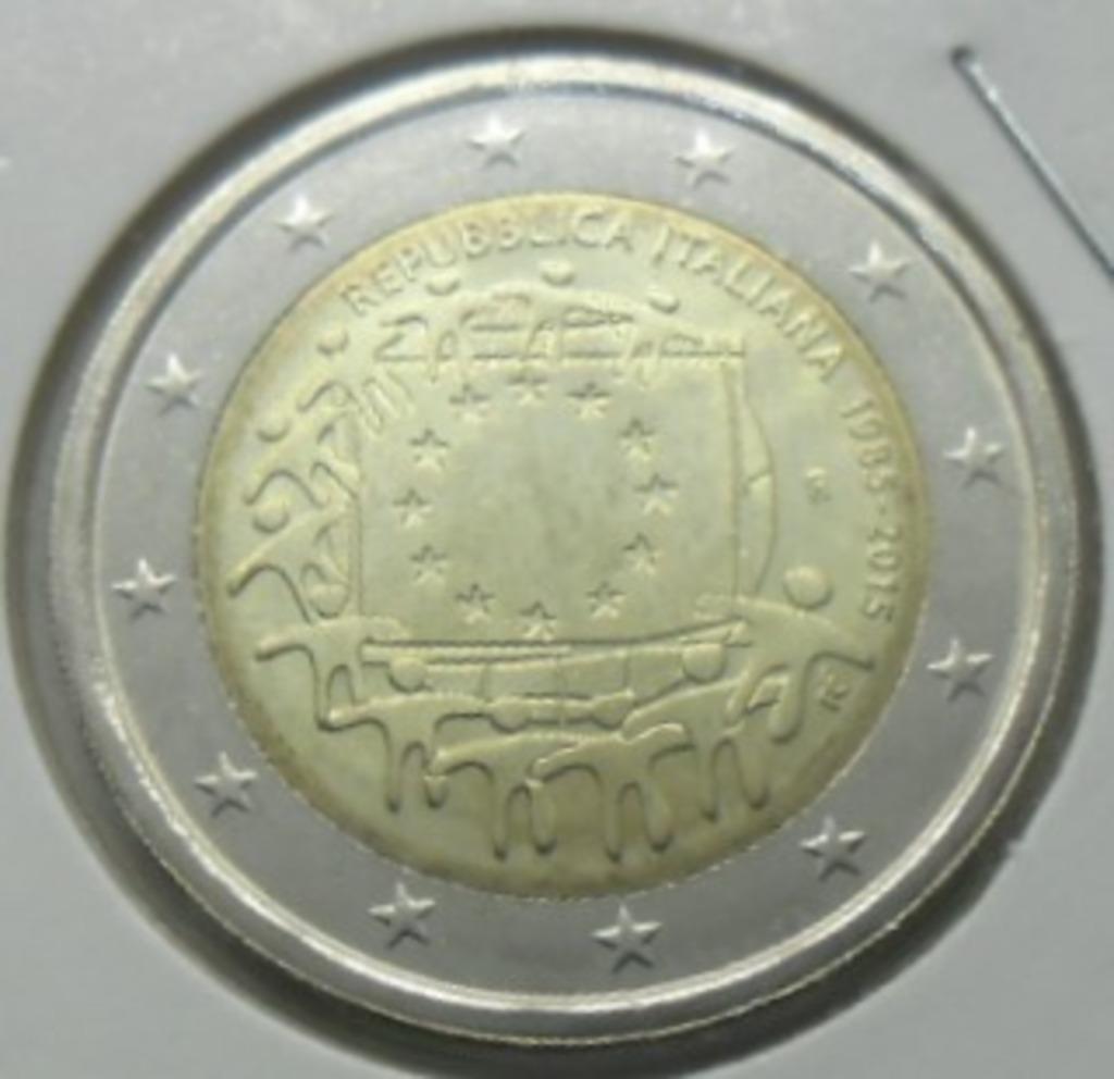 2 euro commémorative 2015 Italie "drapeau". UNC !, Timbres & Monnaies, Monnaies | Europe | Monnaies euro, Monnaie en vrac, 2 euros
