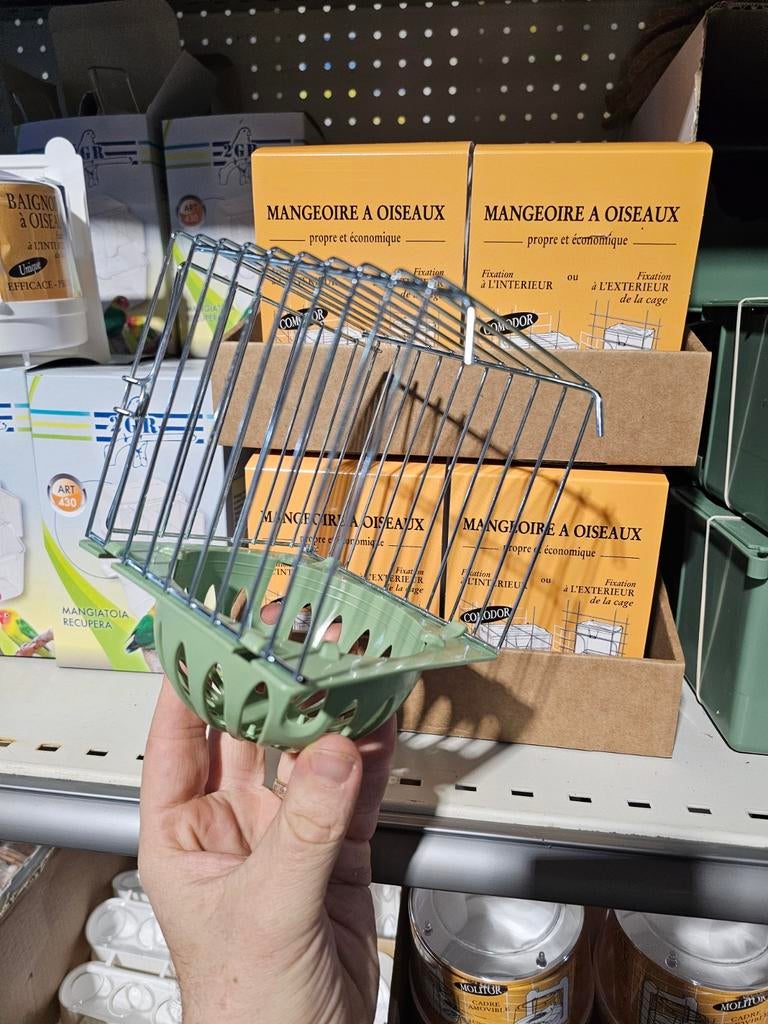 Buiten Nest met Kunststof mand "GROEN" STA, Ophalen