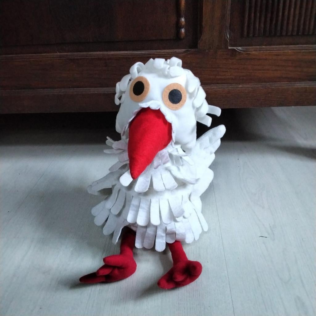 Juffrouw ooievaar fabeltjeskrant handpop, Ophalen of Verzenden