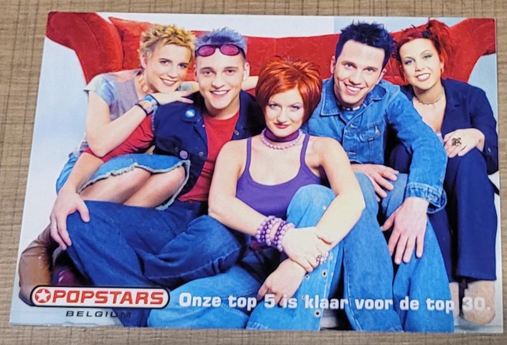 Postkaart tv-programma Popstars: Popgroep Vanda vanda, Ophalen of Verzenden, Zo goed als nieuw, Foto of Kaart