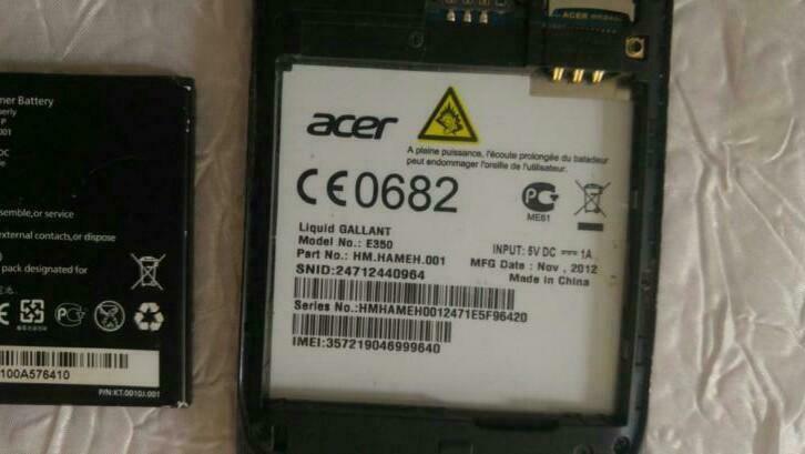 Smartphone Acer Liquid Gallant e350, Informatique & Logiciels, Enlèvement ou Envoi, Utilisé