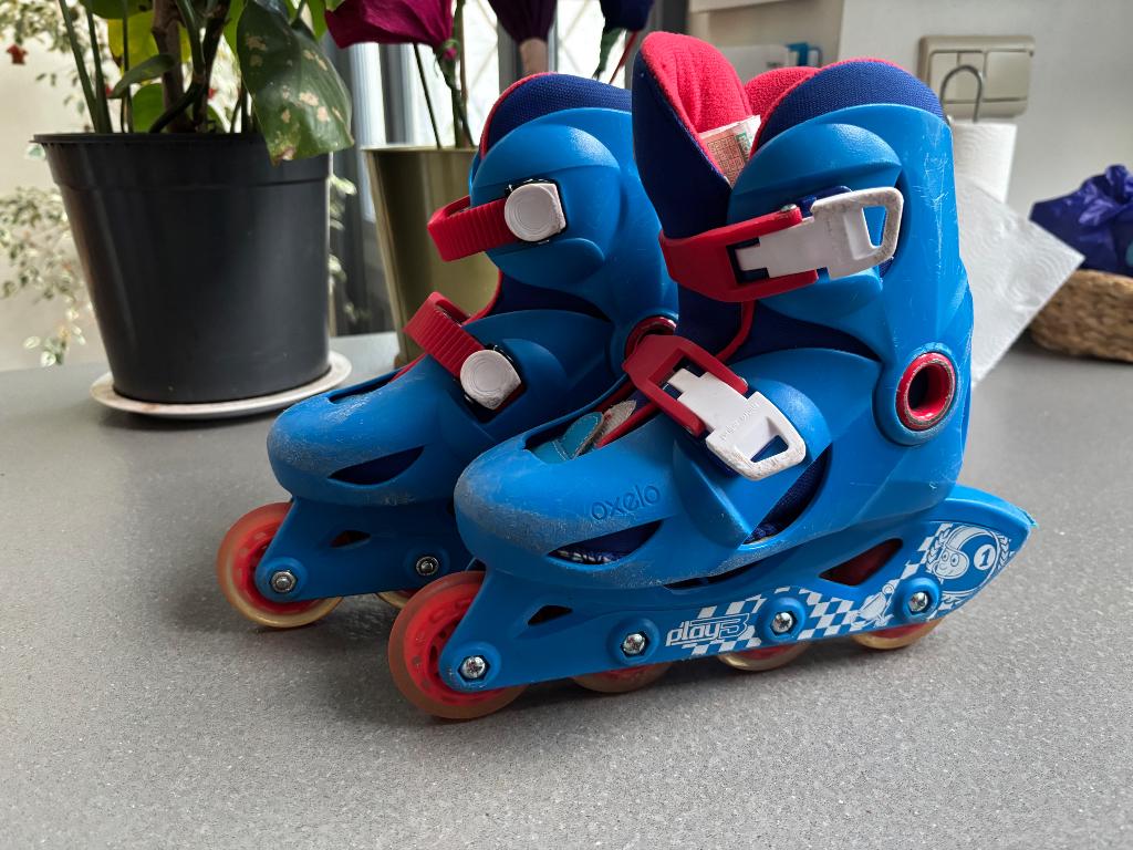 Rolschaatsen Decathlon maat 28-30 (4-6 jaar), Ophalen, Verstelbaar, Gebruikt, Kinderen