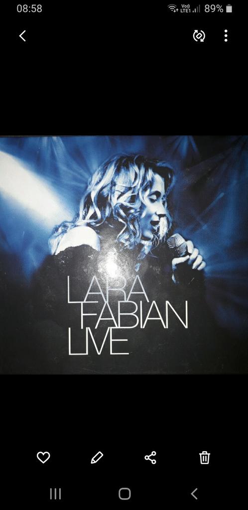 Lara Fabian live 2 cd's, Enlèvement ou Envoi, Comme neuf