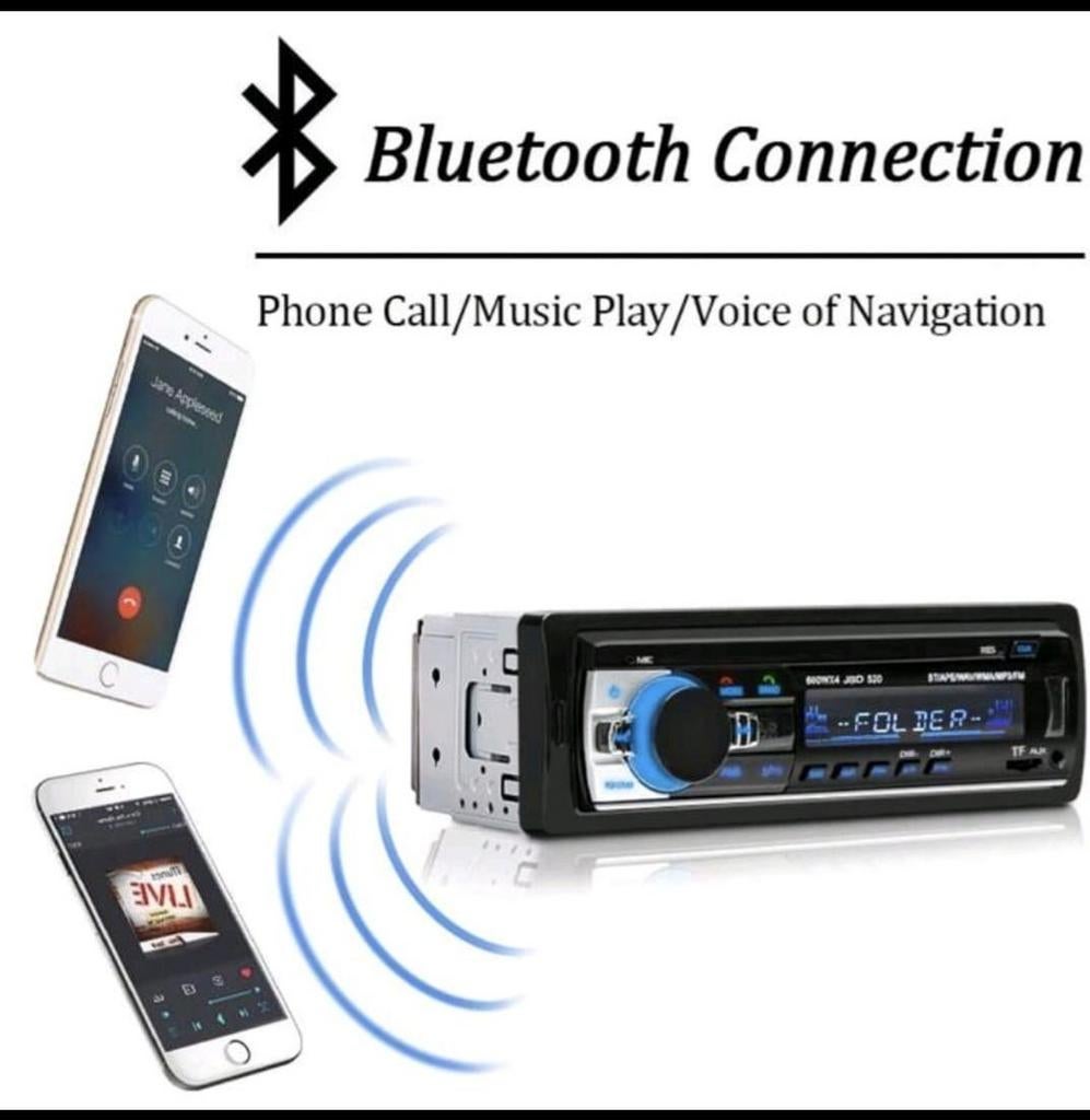 Autoradio Bluetooth, USB, Carte SD, Aux 100% Neuf !!!, Autos : Divers, Autoradios, Neuf, Enlèvement
